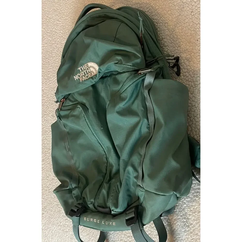 The North Face Women's Surge Luxe Backpack - Dark Sage - Excellent Condition